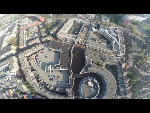 Spijkenisse drone air view (Premium content 4K video)