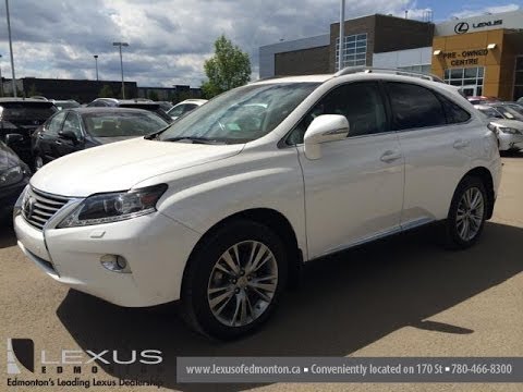 Lexus Certified Pre Owned 2013 RX 350 AWD - White on Black - Ultra Premium Package 1 - St. Albert