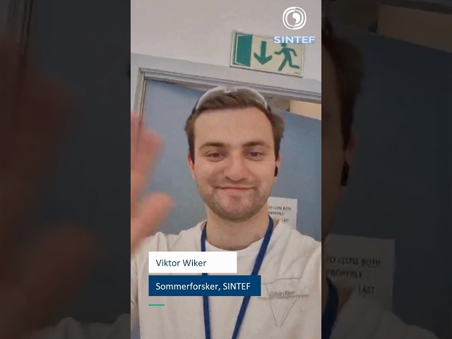Viktor Wiker fra elektrolysegruppa ved SINTEF Industri. 