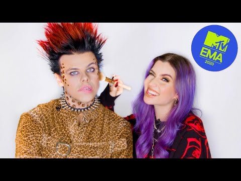 DOING YUNGBLUD’S MAKEUP AT THE MTV EMA’S