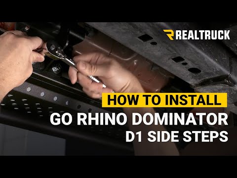 How to Install Go Rhino Dominator D1 Side Steps on a 2016 F-150 Crew Cab