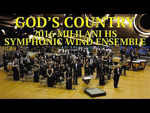God's Country | Mililani HS Symphonic Wind Ensemble | 2016 CDBF North POB | MultiCam