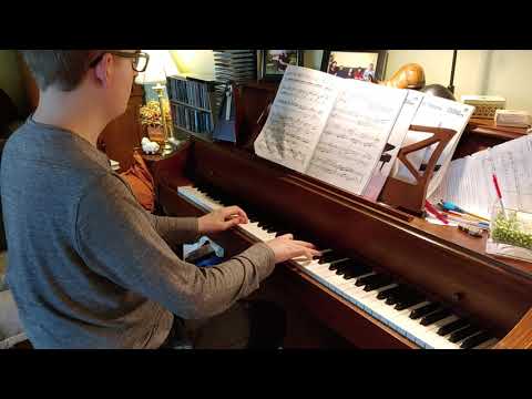 Jordan practicing fur elise.