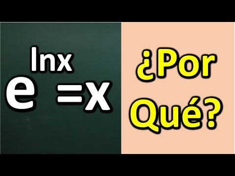 POR QUÉ E ELEVADO A NEPERIANO DE X ES X: e^lnx=x