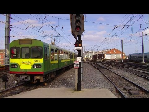 8300 Class Dart leaving Connolly Station, Dublin