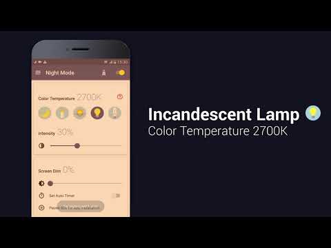 Blue Light Filter - Night Mode Video