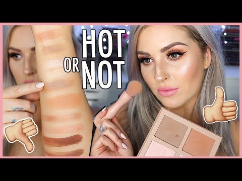 FIRST IMPRESSION REVIEW 🔥 KKW BEAUTY Powder Contour Kits & Swatches! Video