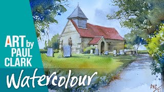 How to Paint a Village Church in Watercolour ... on a Cycling Tour!