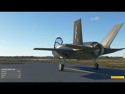 Microsoft Flight Simulator - From Copenhagen Denmark to VL at my old high school in Nyborg ( F-35B )
