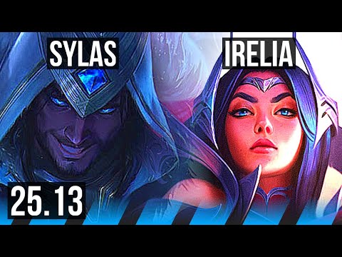 SYLAS vs IRELIA (MID) | 11/1/3, 6 solo kills, Godlike | KR Diamond | 25.13