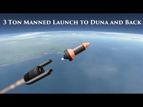 2.998 ton manned launch to Duna and back
