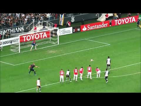 Corinthians x Nacional 2016 André perde o Pênalti na Arena