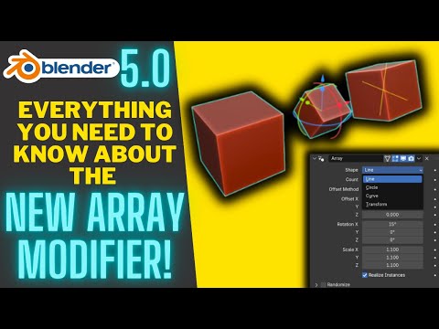 What Does the New Array Modifier Do in Blender 5.0?