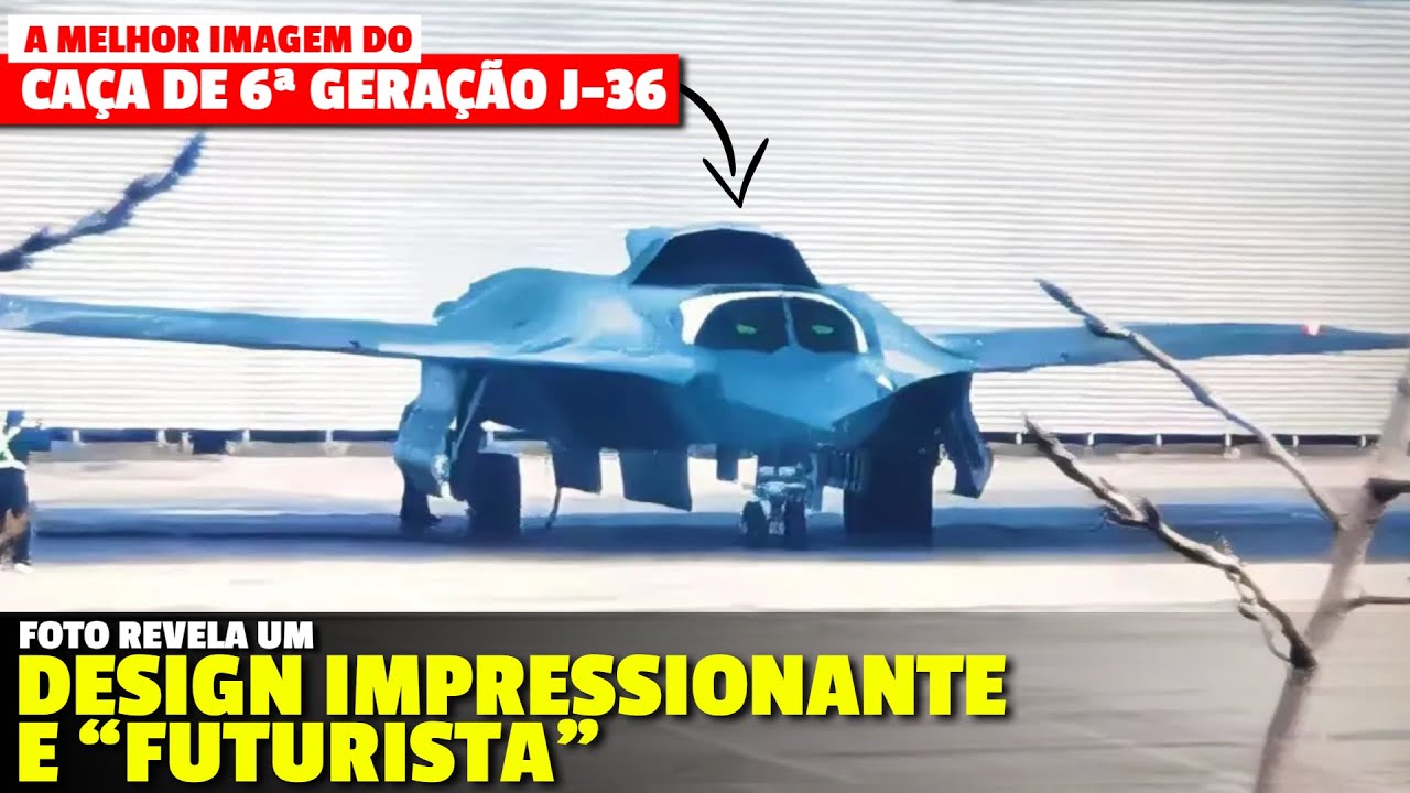 The BEST image of the "6th generation fighter" J-36 reveals details and IMPRESSES with the "futur...