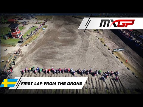 First Lap from the drone | MXGP Race 1 | MXGP of Sweden 2024 #MXGP #Motocross