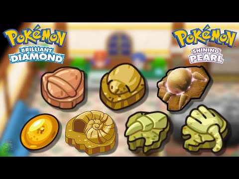 All Fossil Pokemon in Pokemon Brilliant Diamond & Shining Pearl
