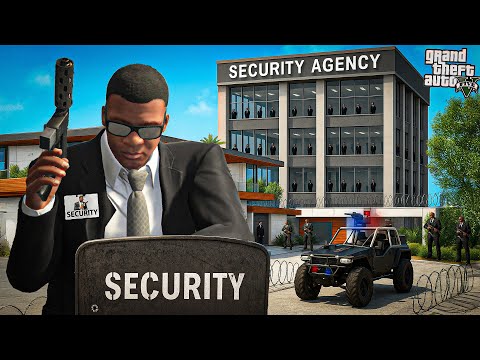 Franklin Finally Built His Security Agency in GTA 5 ! (GTA 5 mods)