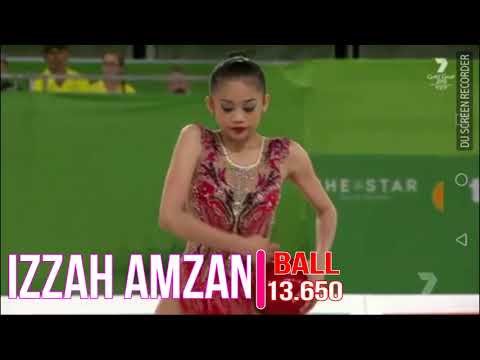 IZZAH AMZAN (MAS) HOOP & BALL COMMONWEALTH GAMES GOLD COAST