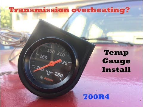 91 k5 blazer transmission temperature gauge install