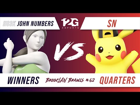 BrookLAN Brawls 62 - Ho3K | John Numbers (Wii Fit Trainer) v. SN (Pikachu) - Winners Quarters