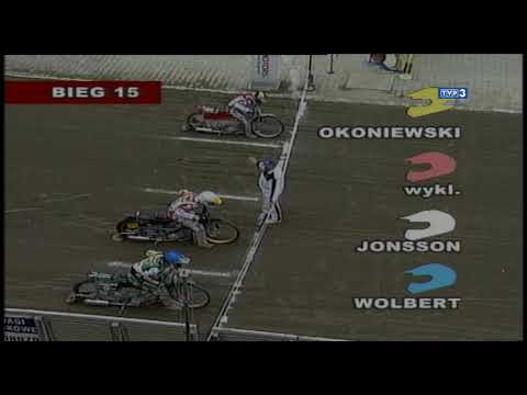 Upadek Protasiewicz i Lindgrena - 15 bieg meczu ZKŻ Kronopol - Polonia Bydgoszcz w 2007 roku