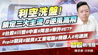 利空洗盤!鎖定三大主流#逆風高飛 #台股#川普#中東#降息#華許#ETF #cpi#期貨#融資#工業電腦#機器人#光通訊