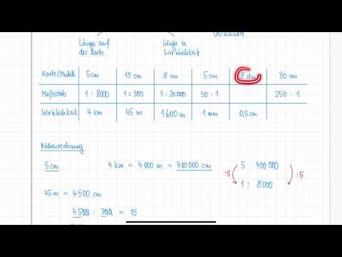 Rechnen mit Maßstäben | Beispiele | Klasse 5