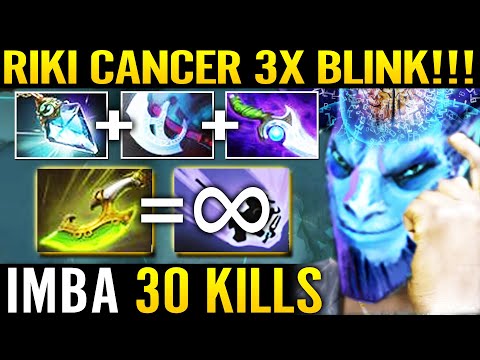 🔥 WTF RIKI 3x BLINK Cancer Meta! 30Kills Swift Blink + Prism So Active Carry 7.29 Dota 2 Pro Guide
