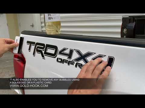 HOW TO INSTALL BED DECAL? |  TOYOTA TACOMA TRD OFF-ROAD 4X4 BLACK BED DECAL SUPER SIMPLE INSTAL