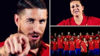 Sergio Ramos Ft Niña Pastori &quot;La Roja Baila&quot; Himno Oficial De La Seleccion Española UEFA EURO 2016
