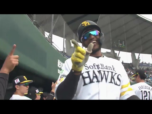 【ファーム】痛烈な一発!! ホークス・ウォーカーがレフトへ大きな3ランホームランを放つ!!  2024年5月23日 福岡ソフトバンクホークス 対 中日ドラゴンズ