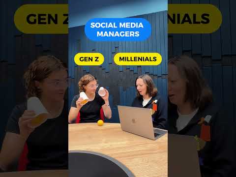 Gen Z vs. Millenial social media managers 😸 #socialmediamanagement