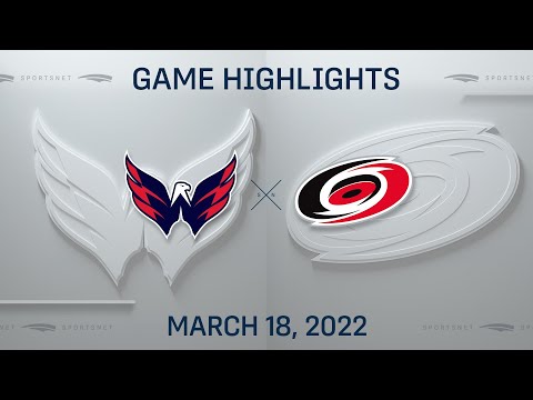 NHL Highlights | Capitals vs. Hurricanes - Mar. 18, 2022