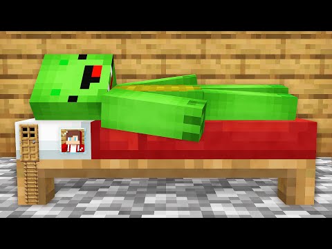 How JJ Built a House inside Mikey’s BED in Minecraft (Maizen)