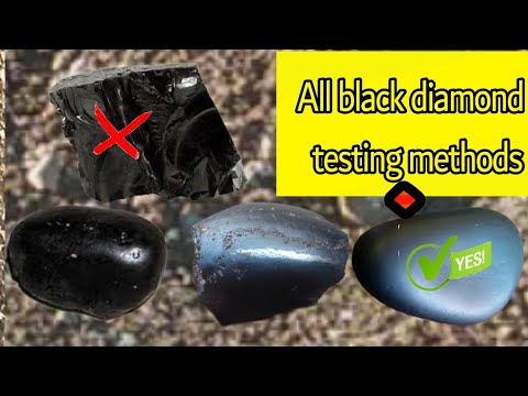 How to test carbonado black diamonds at home