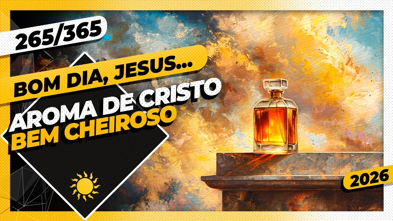 AROMA DE CRISTO: BEM CHEIROSO - Bom dia, Jesus! 265/365 (2026)