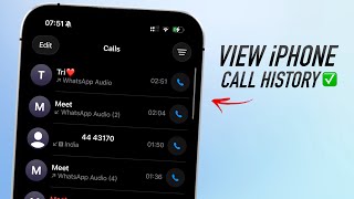 How To View Call Log History in iPhone!