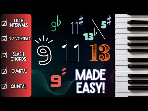 How to play 9, 11 and 13 chords on the Piano 🎹