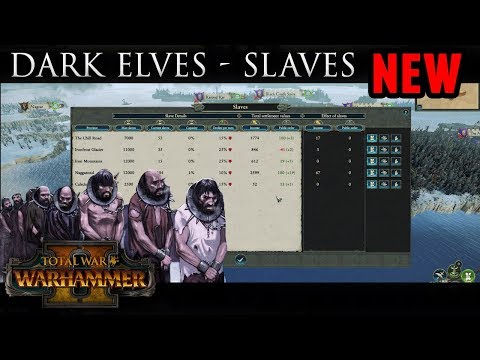Total War: Warhammer II - Dark Elves Slave Mechanic (Campaign Gameplay)