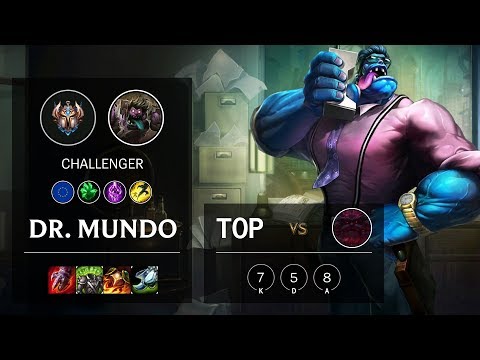 Dr. Mundo Top vs Ornn - EUNE Challenger Patch 10.8