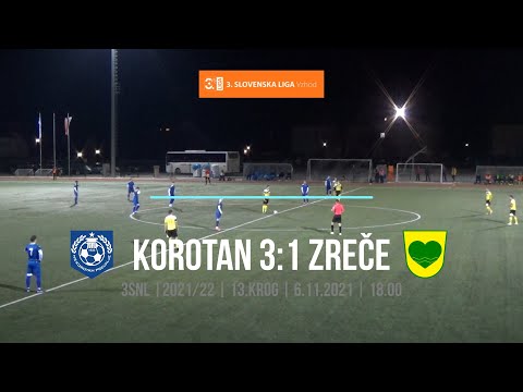Korotan Prevalje : Zreče 3:1 | 3.SNL-vzhod | 6.11.2021