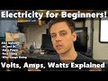 Electricity Explained Volts Amps Watts Fuse Sizing Wire Gauge AC DC Solar Power And More