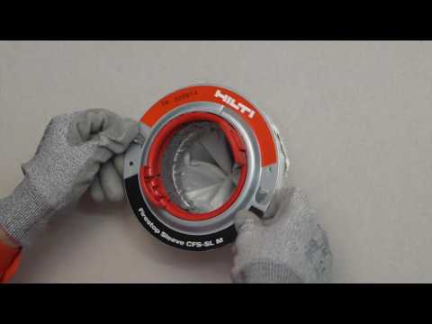 CFS SL Installation du marchon coupe feu htv