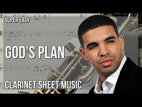SUPER EASY Clarinet Sheet Music: How to play God's Plan  by Drake