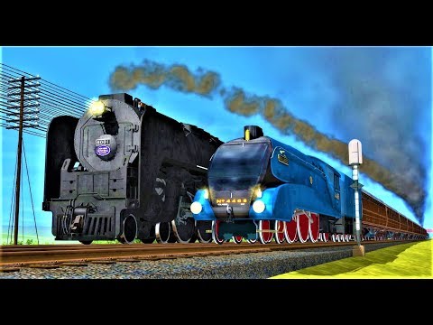 New York Central RR Niagara vs LNER #4468 Mallard - Trainz