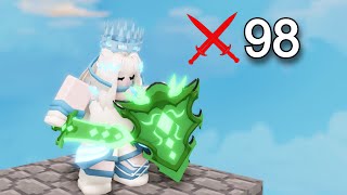 i tried getting 100 kills with Aery Kit.. (Roblox Bedwars)