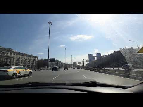 Москва. Едем по Ленинградскому проспекту на машине