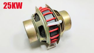 Free Energy Generate From 2 Speake With Magnet At Home