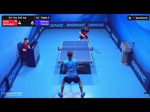 12:50 Serhii Zemiantsev - Valentyn Yunchyk 15.09.2023 TT Euro.Cup Ukraine  Star.  Table 3