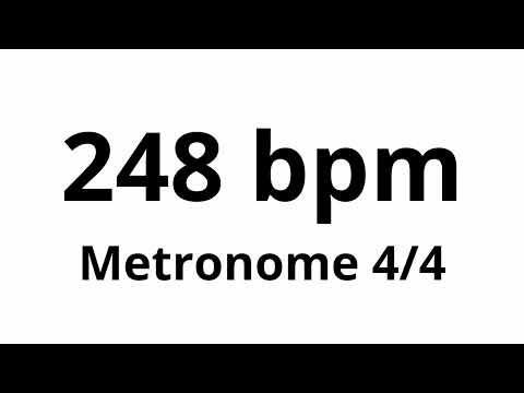 248 bpm tempo ' metronome ' 4/4